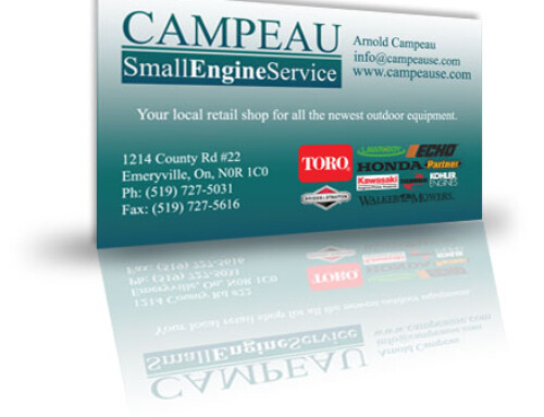 Campeau’s Small Engine Business Cards