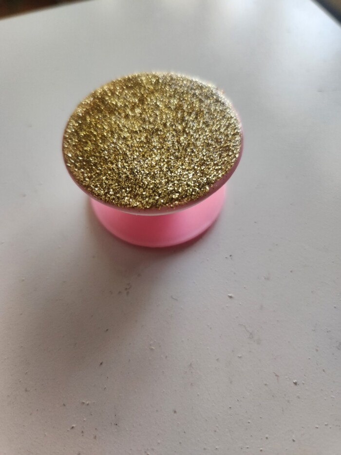 Gold Phone Grip/Pink